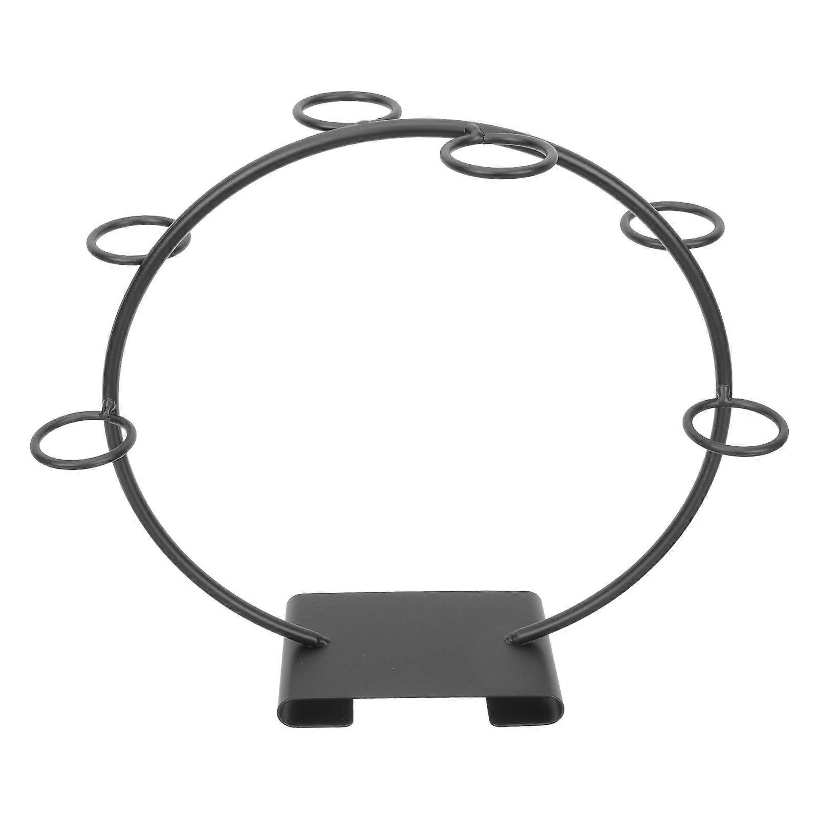 Ice Cream Cone Holder for Storage Use with Iron Art Stand Six Holes