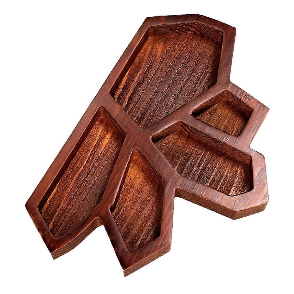Natural Wood Jewelry Display Tray for Craft Lovers and Accessory Organization in Brown Color 2Pcs