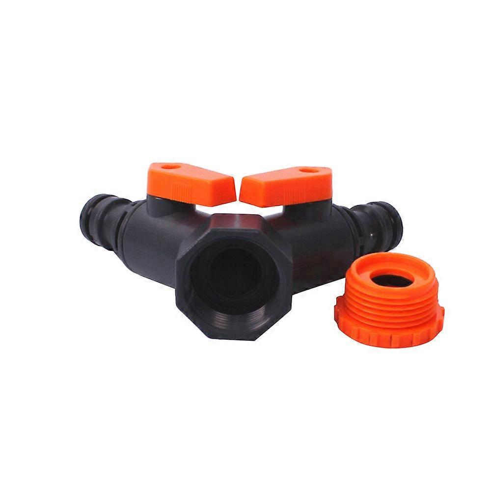 Garden Hose Connector Splitter Plastic Faucet Adapter 2Pcs