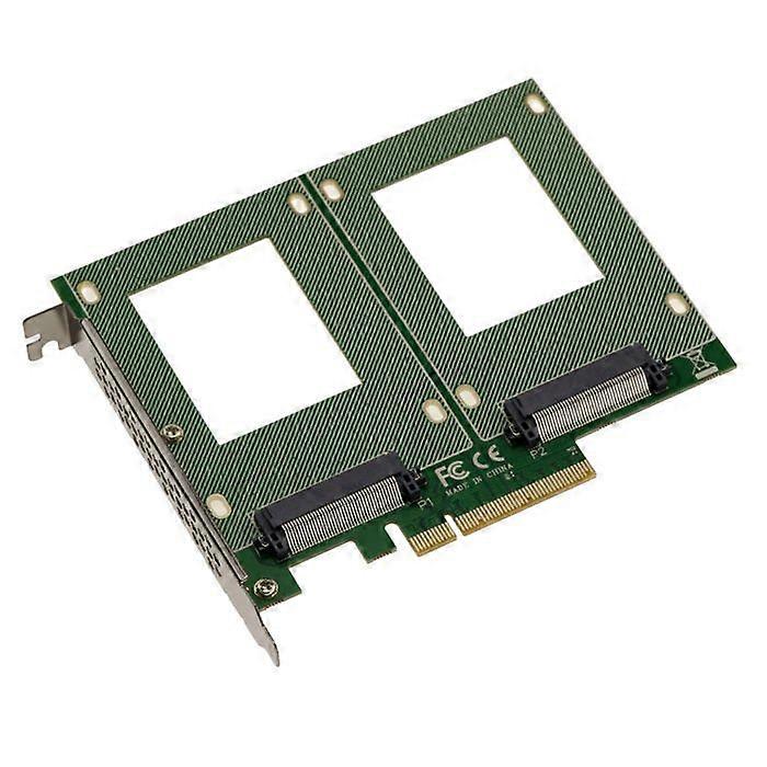 KALEA-INFORMATIQUE PCIe 3.0 x8 Controllerkort 2 Port SSD U2 U3 68-pin SFF-8639 med PI6C204 Bridge