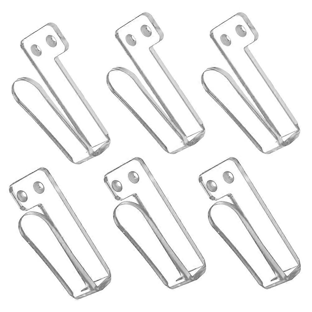 Baseball Hat Holder Acrylic Wall Mounted Hat Organizer 6Pairs