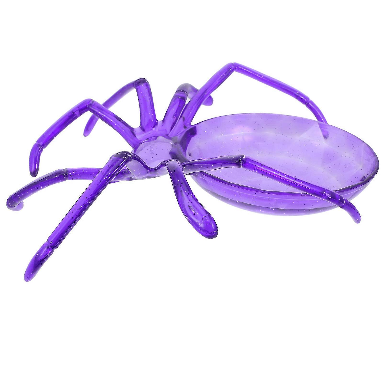 Decorative Spider Shape Tray 5Pcs Suitable For Halloween Office Display Kitchen 24X24X6.5CM Practical ABS Serving