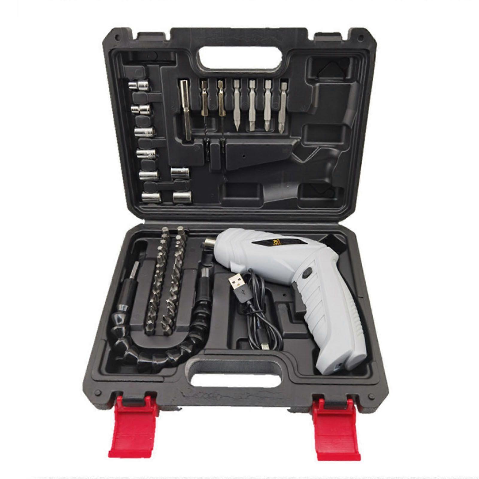 High quality  47-piece electric screwdriver set multi-function rechargeable hand