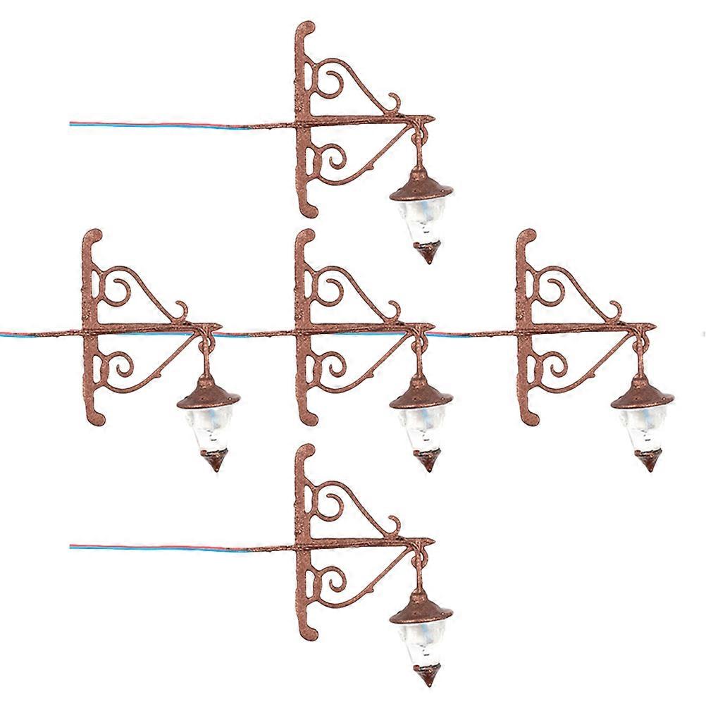 Tiny Wall Lamp Model for Mini Houses 20Pcs Durable Decoration