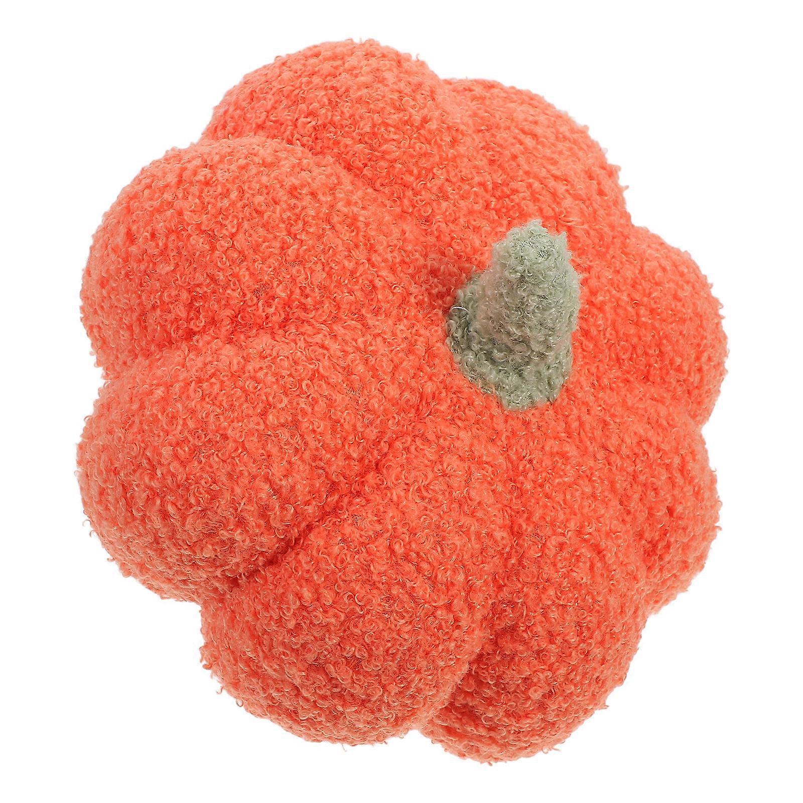 2Pcs Plush Pumpkin Throw Pillow Halloween Home Decoration Cozy Comfortable Seating Support Fashion Style 3D Design