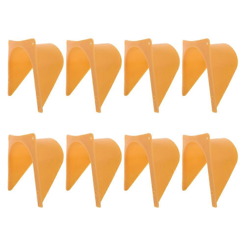 Plastic Pigeon Entrance Door 8Pcs For Pigeon Racing And Cage Use In Orange Color With Safe And Reliable One Way Design