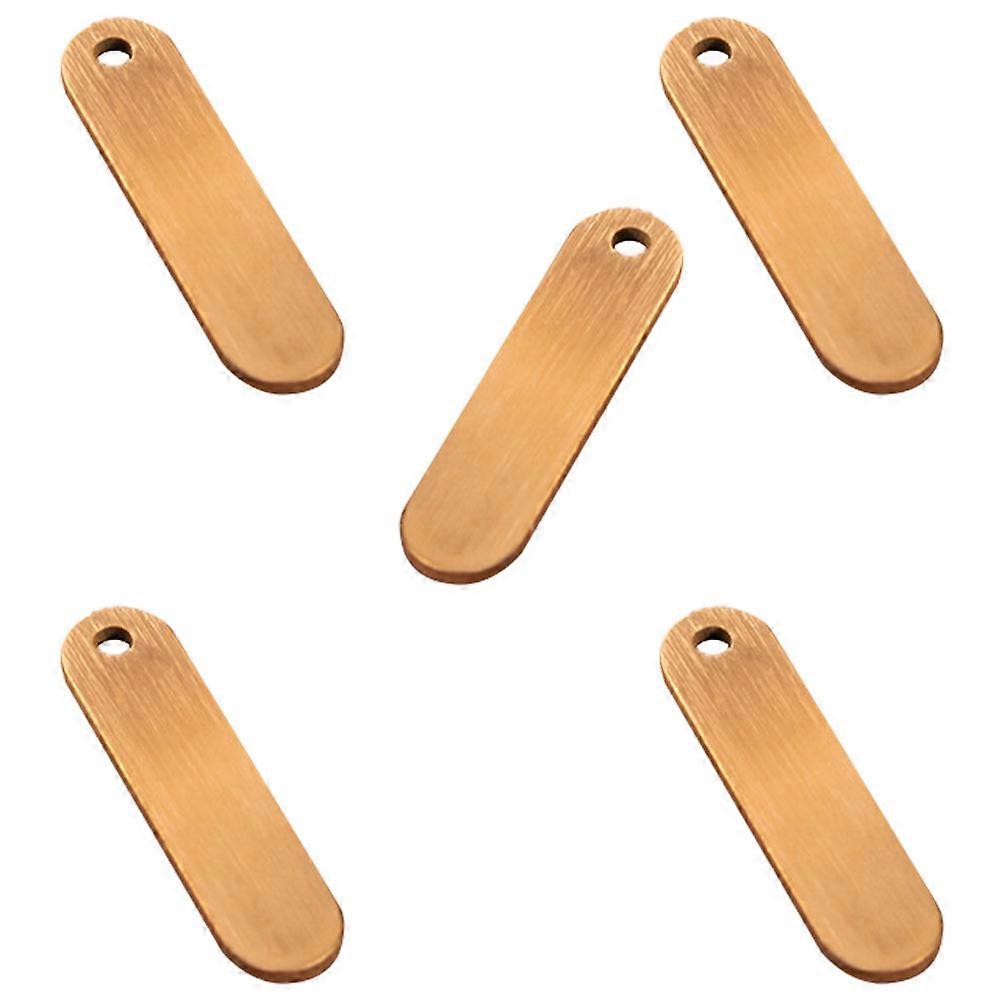 Car Parking Key Chain Plates Made of Copper with 10Pcs Included