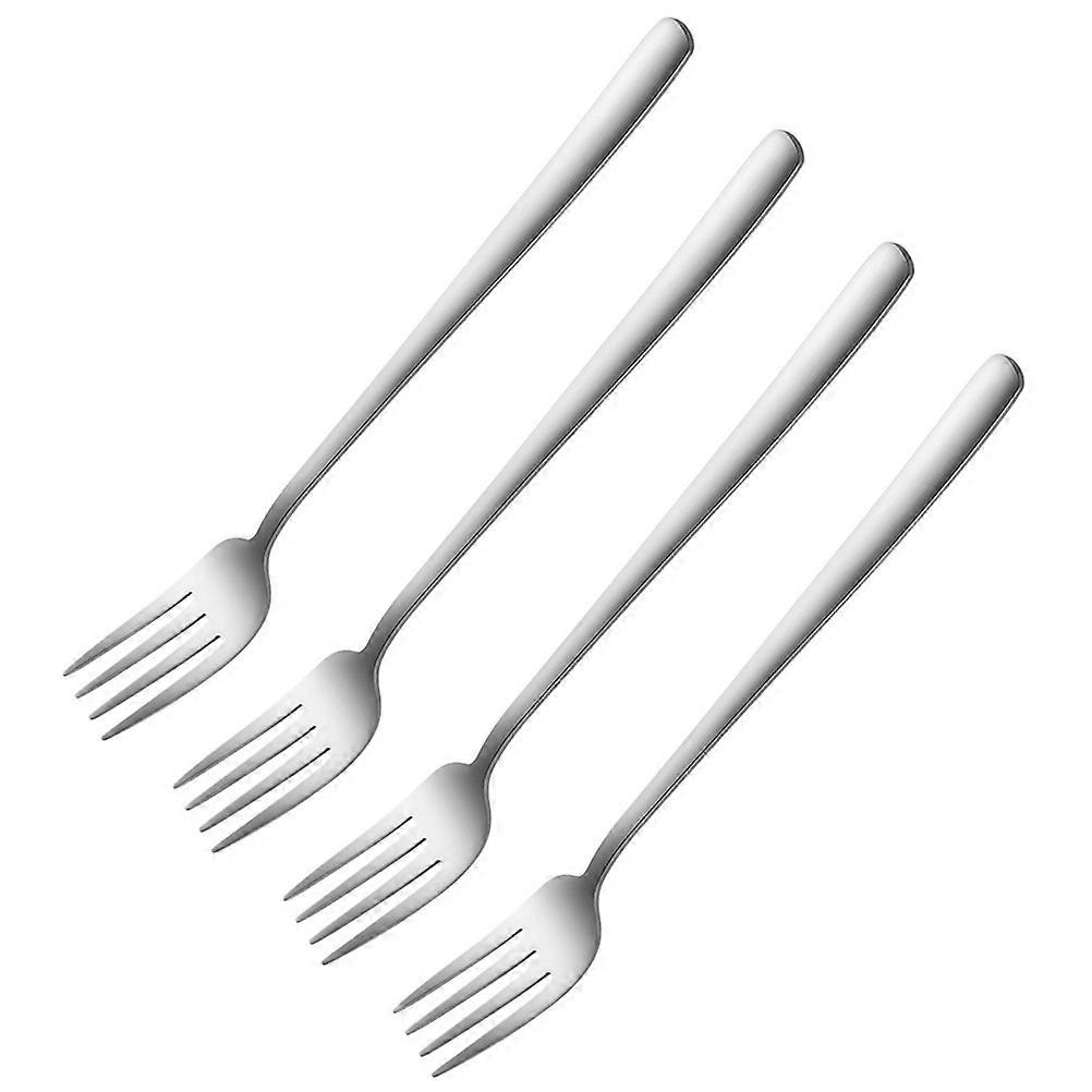 Household Barbecue Fork Stainless Steel Fork for Dinner 8Pcs Kitchen Use