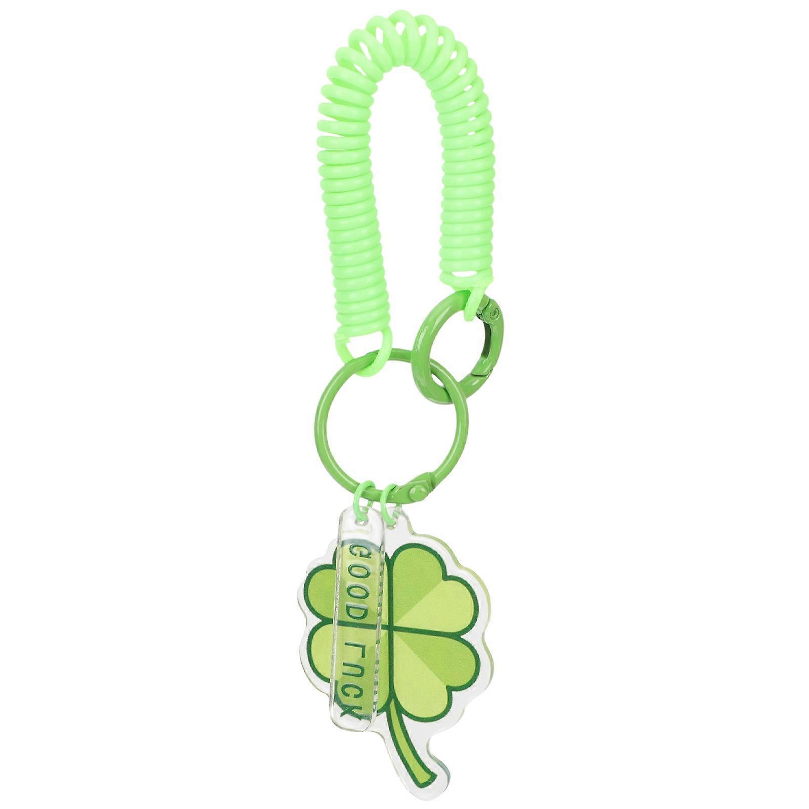 Shamrock Key Chain 3Pcs Light Green Multipurpose Key Decorations Accessory for Decoration Use
