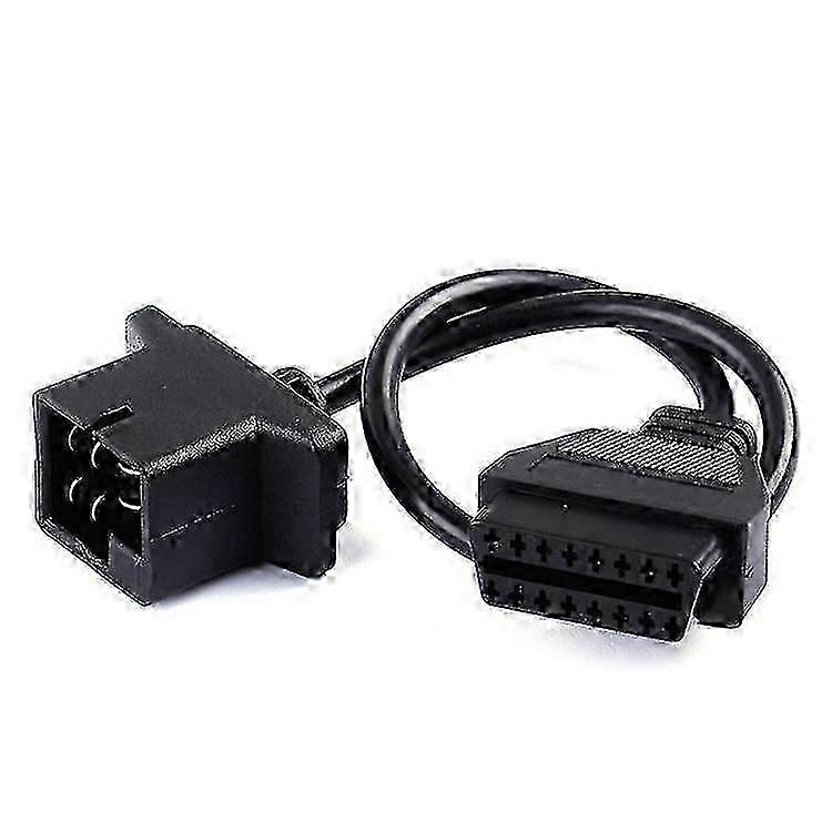 OBD to OBD2 6 Pin Check Engine Adapter Cable for Chrysler, Jeep, Dodge