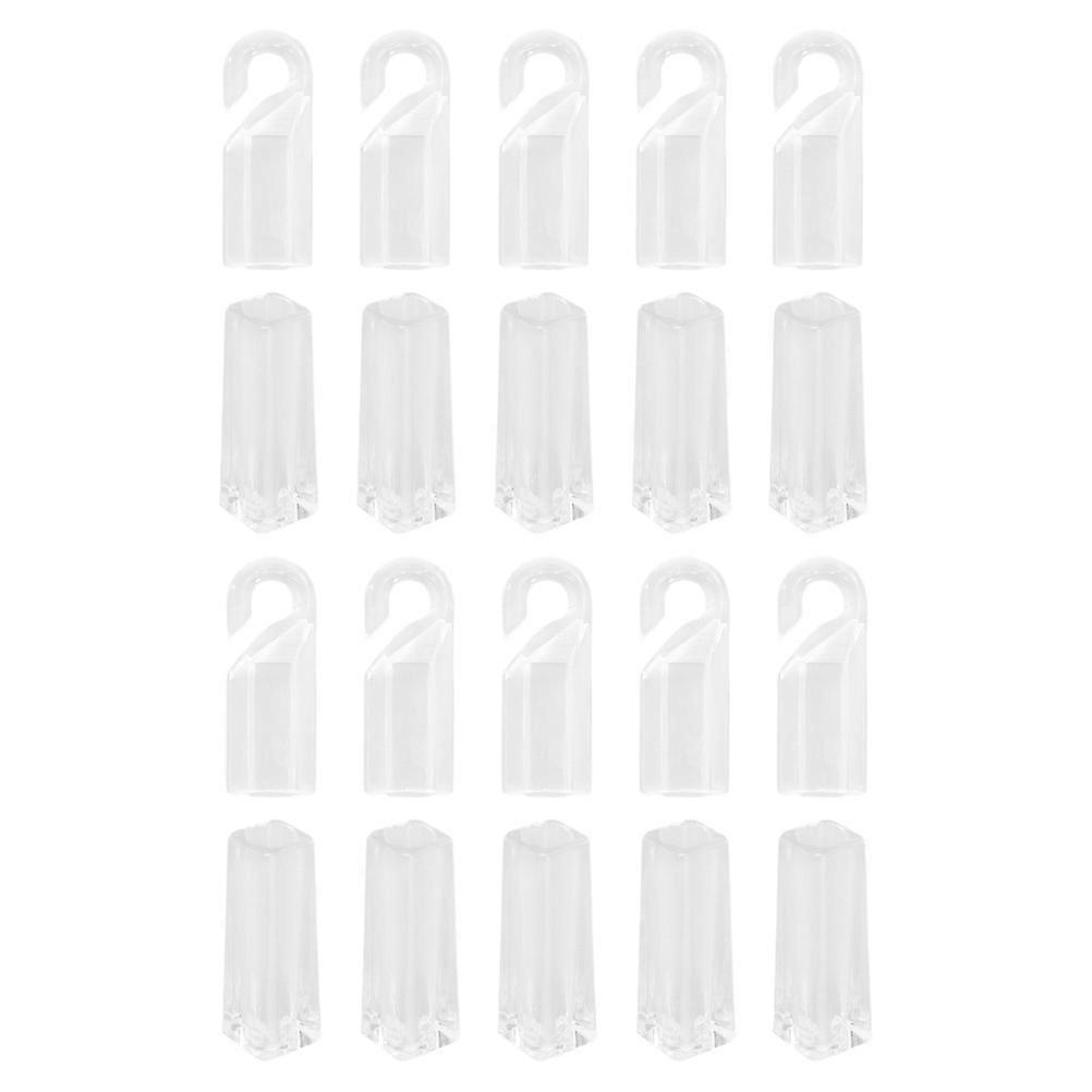 Blind Wand Hook Replacement Plastic Curtain Stick End Grips 80Pcs