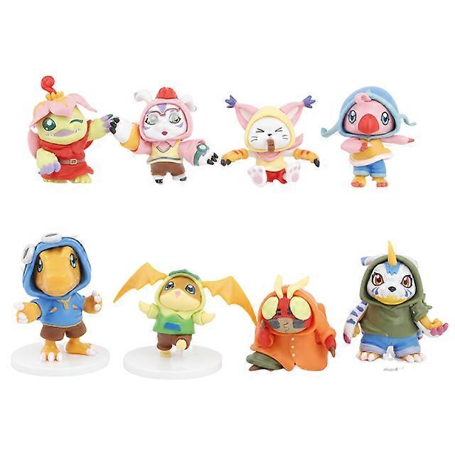 8pc Anime Digital Monster Digimon Action Figure Model Toys