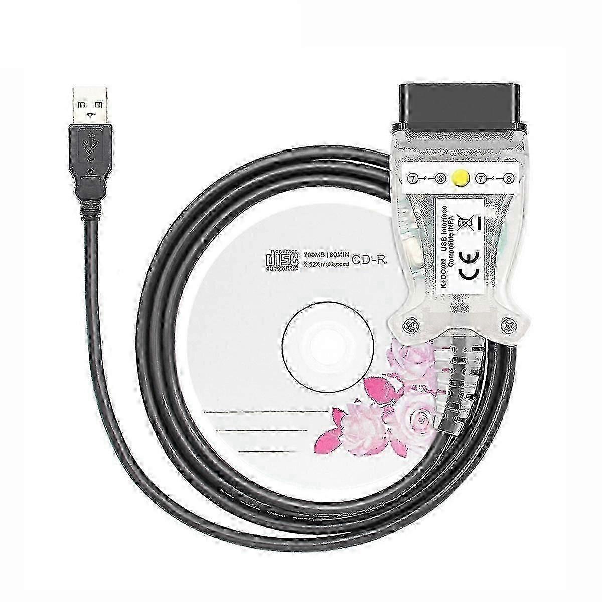 Herramientas de diagnóstico de automóviles para automóviles BMW OBD2 compatibles con el chip INPA K + DCAN-CHENG DU