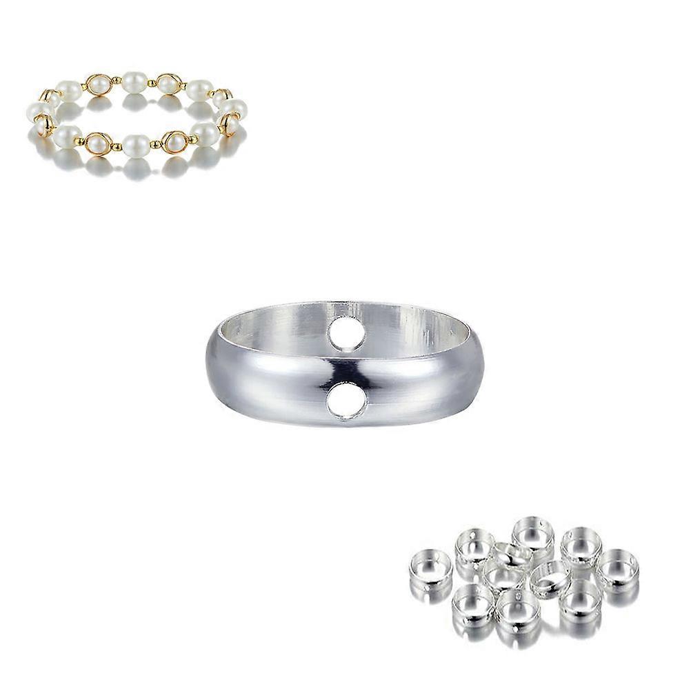 Metal Circular Rings Accessory for Bracelet Making 40Pcs Set