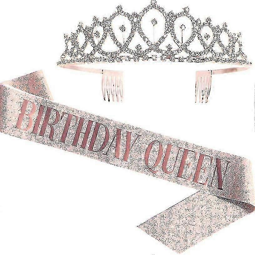 Syntymäpäivä sash ja kruunun koristelu asettaa syntymäpäivä juhla koristelu syntymäpäivä tyttö
