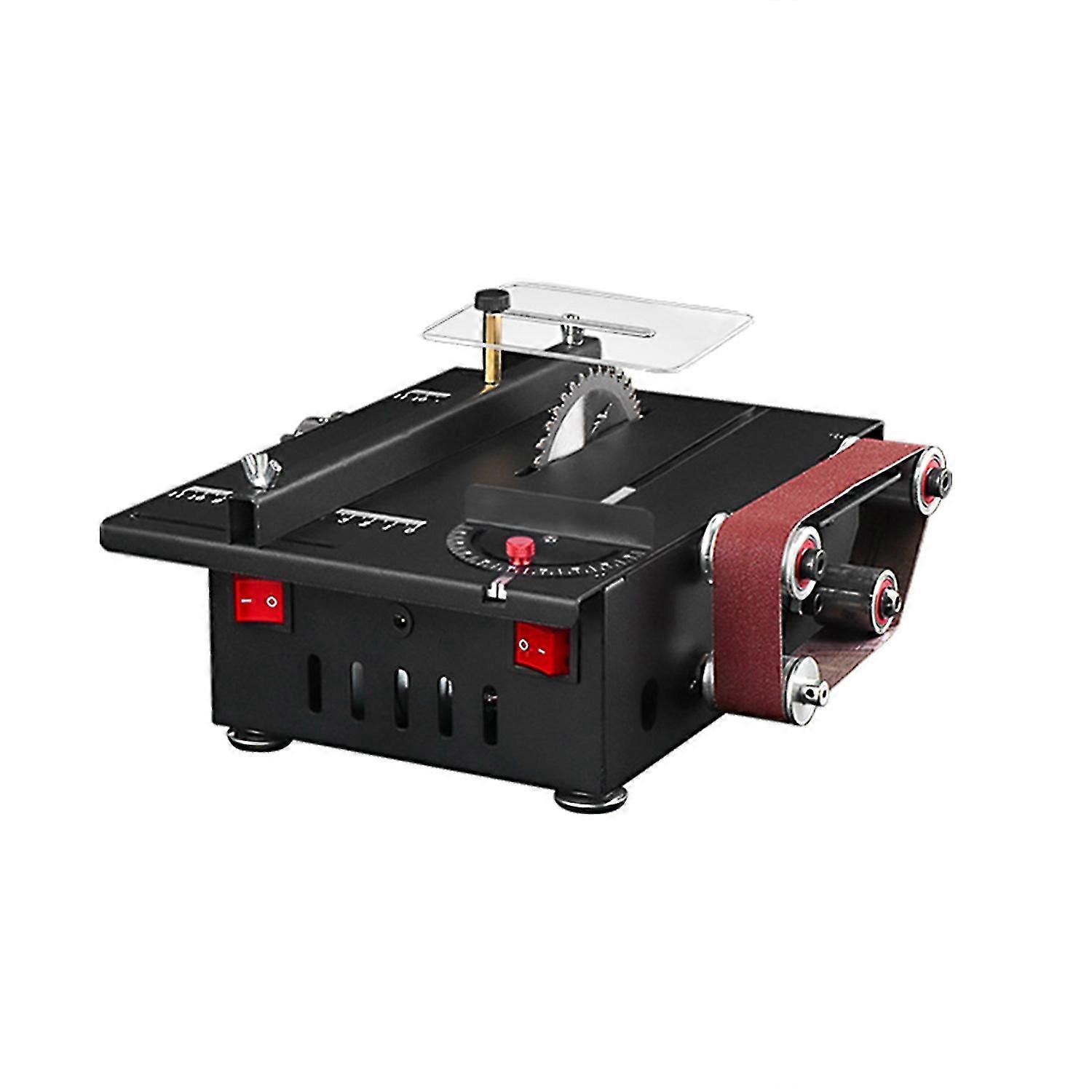 150W Mini Bench Saw and Belt Sander with Variable Speed for UK DIY Projects and 30mm Depth