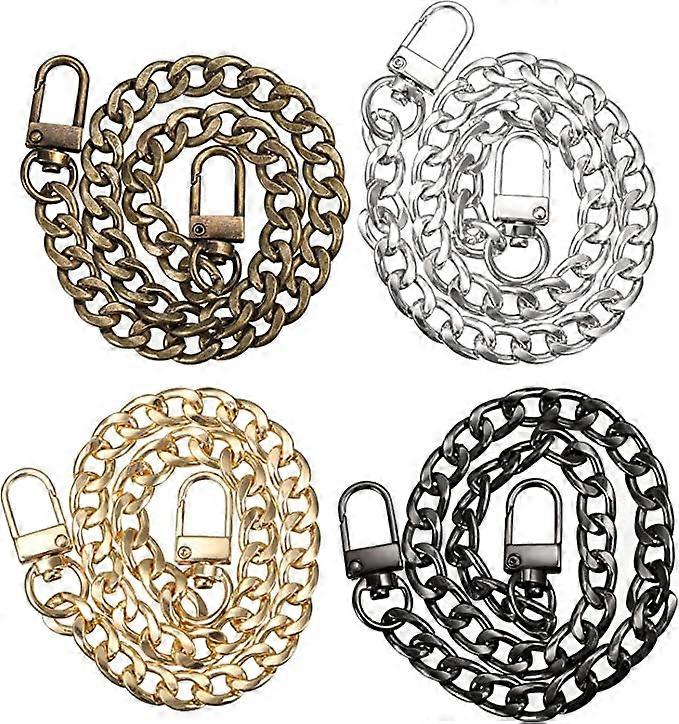 Pack of 4 Handbag Link Chain Shoulder Strap DIY Making Connector Replacement