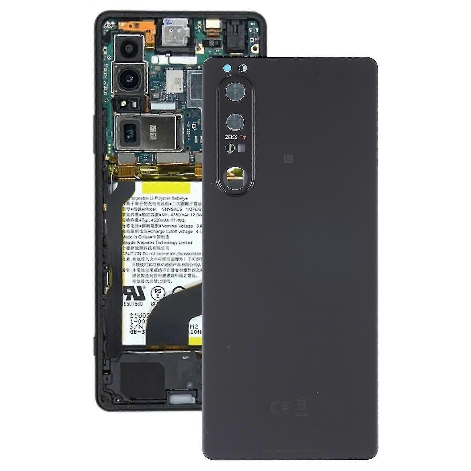Couvercle arrière de la batterie COMPATIBLE avec objectif de l’appareil photo pour Sony Xperia 1 III