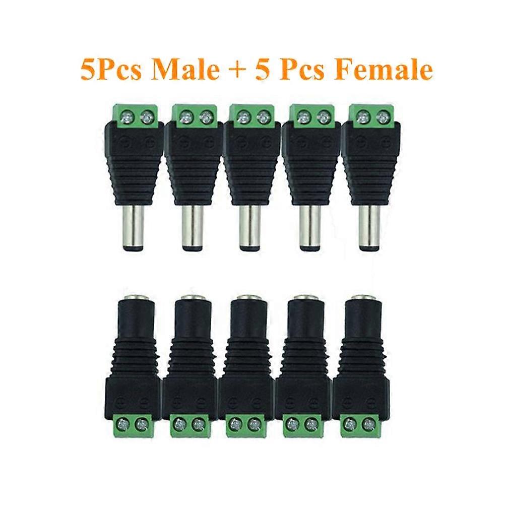 Dc Power Connector Female Connector for Electrical Use 5Pcs Plug
