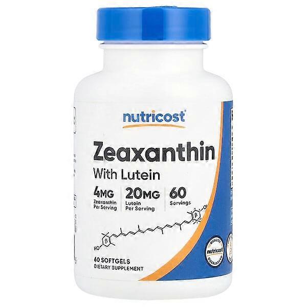 Nutricost, Zeaxanthin with Lutein, 60 Softgels