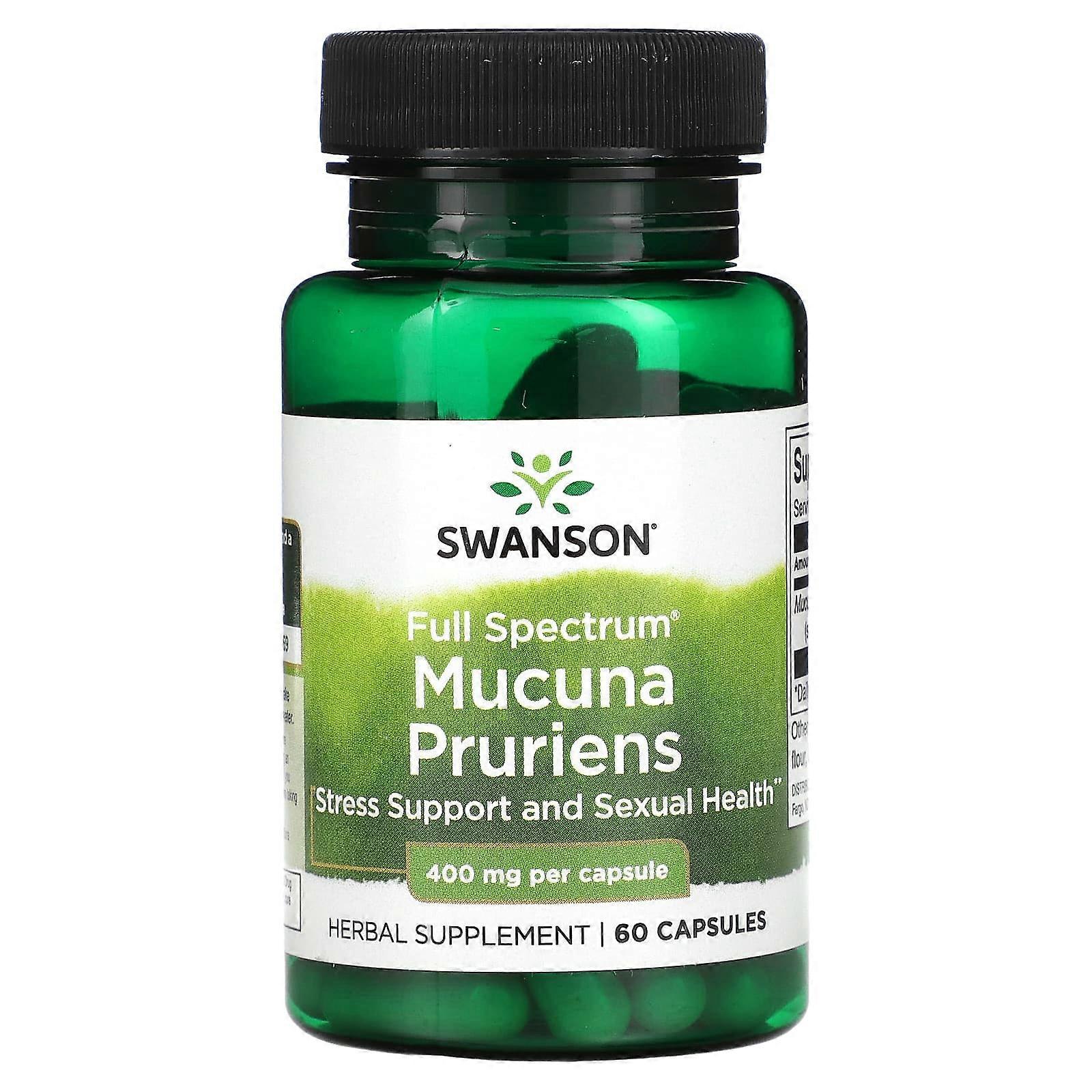 Full Spectrum Mucuna Pruriens, 400 mg, 60 Capsules