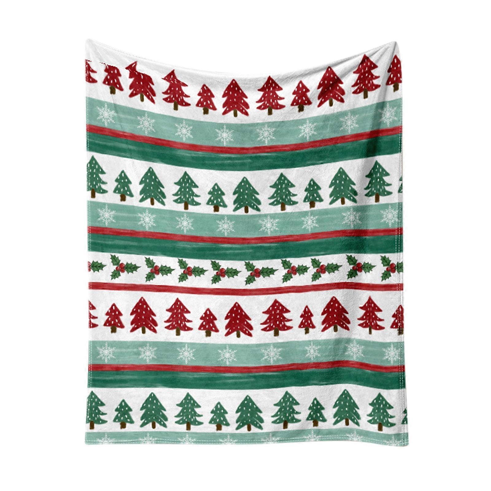 Gnobogi Christmas Blanket Print, Super Plush Flannel, Compatible with Home Decor & Sofa Bed Use, Soft Snowflake Design, Clearance Gift