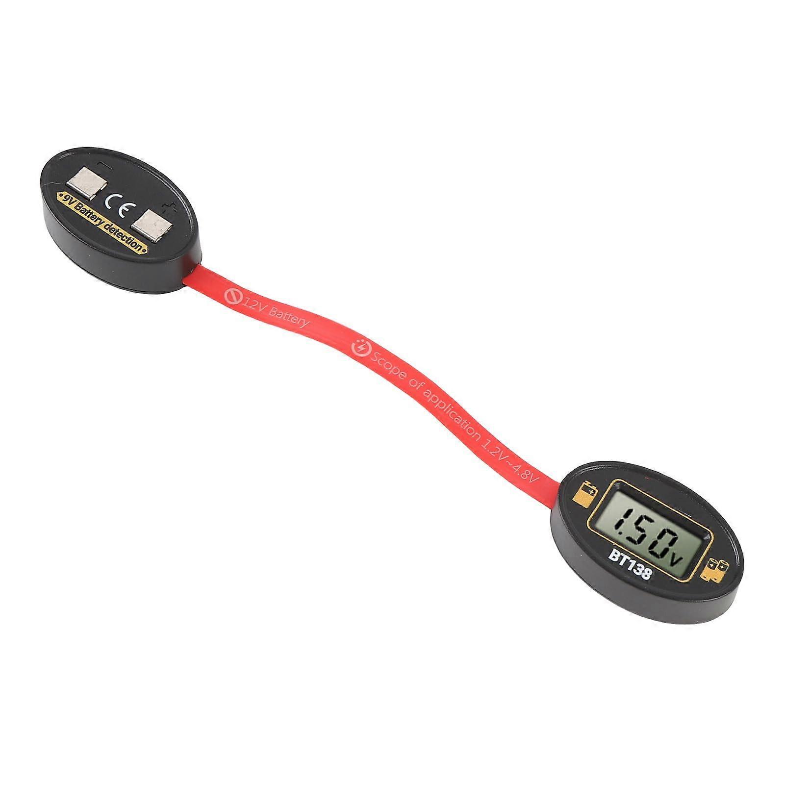 Magnetic Battery Tester Digital Battery Level Detector Portable Battery Analyzer Various Batteries DIYers Home Workshop