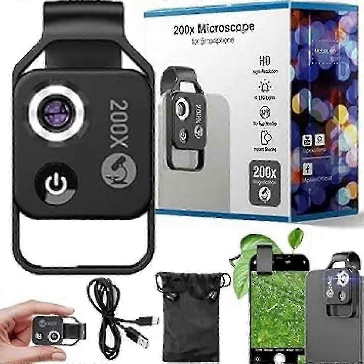 Nano Zoom 200x for iPhone, 2025 New 200x for iPhone, Nano Zoom 200x Magnification Zoom with Cpl Lens