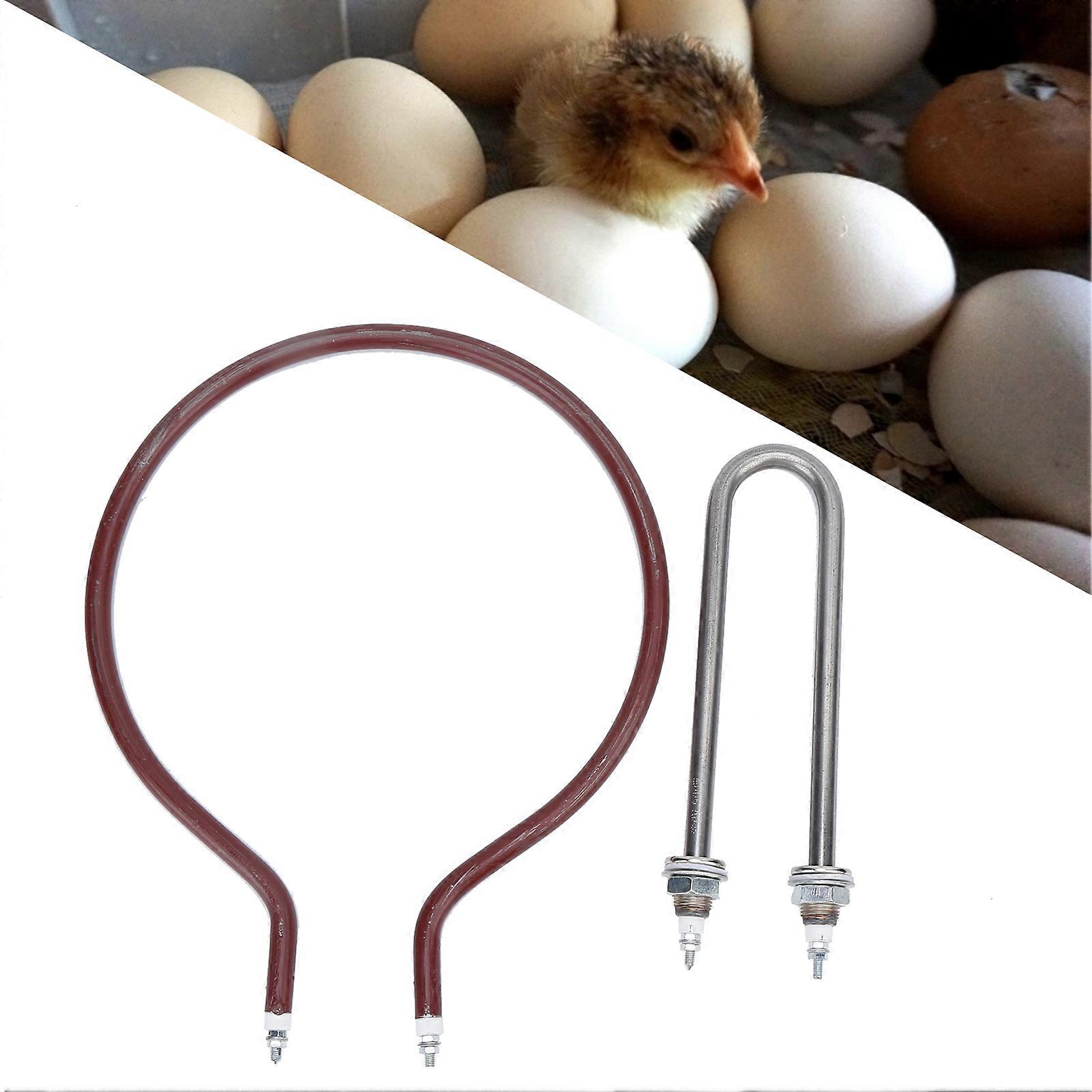 Incubator Heater Tube UShaped Humidifying Tube Round Heating Element for Chicken Duck and Goose 300W