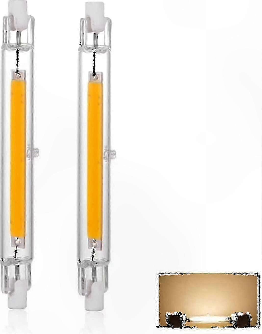 Dimmable R7s LED Bulb 30W 118mm, Warm White 3000K 3000LM, 360° Linear Halogen Replacement