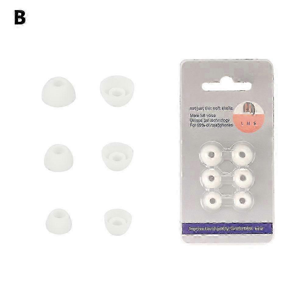25-26 Replacement ear tips for Bowers & Wilkin PI8 - 6 silicone buds (3 sizes)