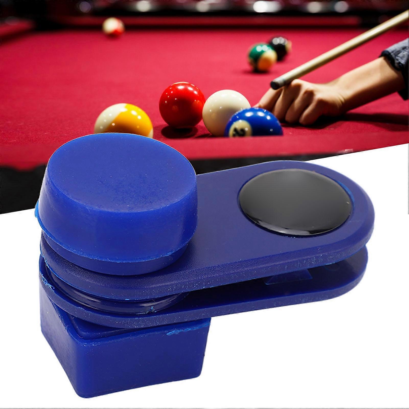 Practical Billiard Chalk Clip Magnetic Pool Cue Chalk Holder Clip for Pool Rooms Bars Billiard Halls Blue 