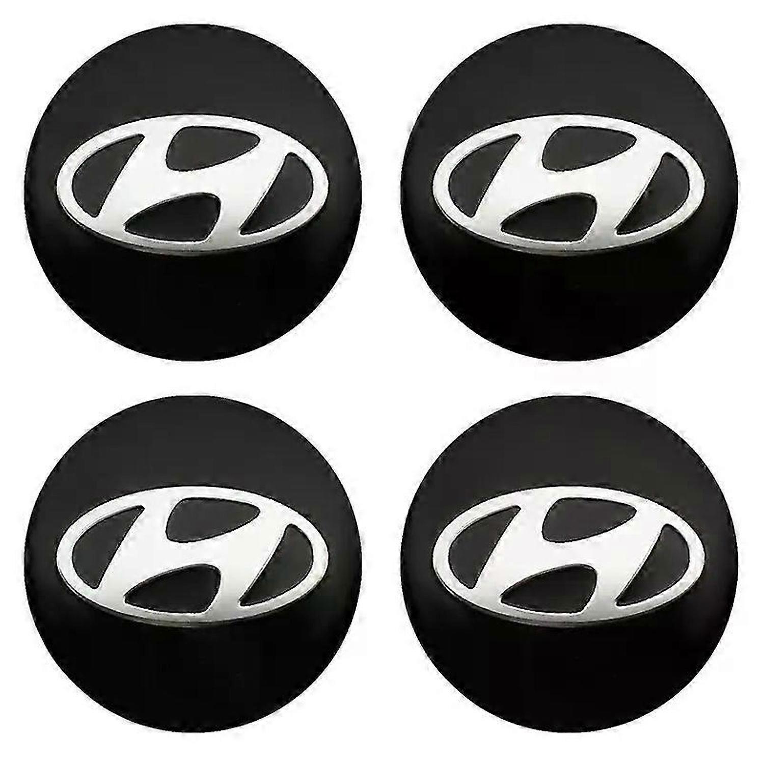 4 יחידות רכב גלגל מרכז Hubcaps מדבקות סמל מתאים ליונדאי I10 I20 I30 I40 Azera Accent Creta Elantra Fe Getz טוסון אביזרים