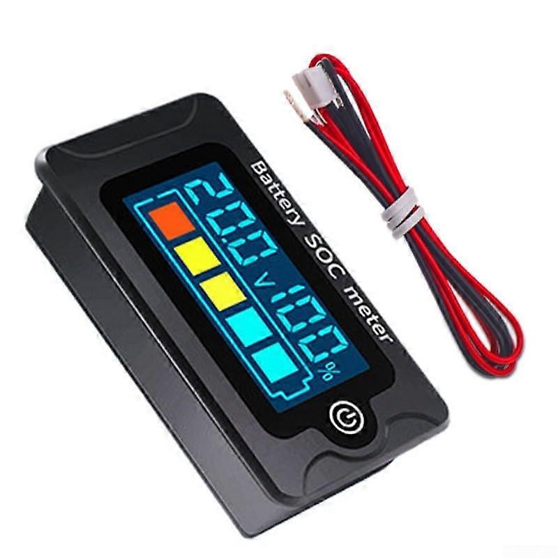 Battery Tester With Digital LCD Voltmeter For DC Voltage Measurement 08100V Compact And User Friendly Black