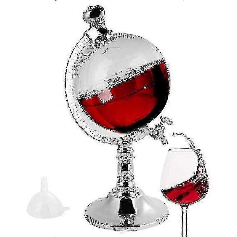 Decanters World Globe Shaped Decanter Wine Container Liquor Beer Dispenser Scotch Brandy Whiskey Rum