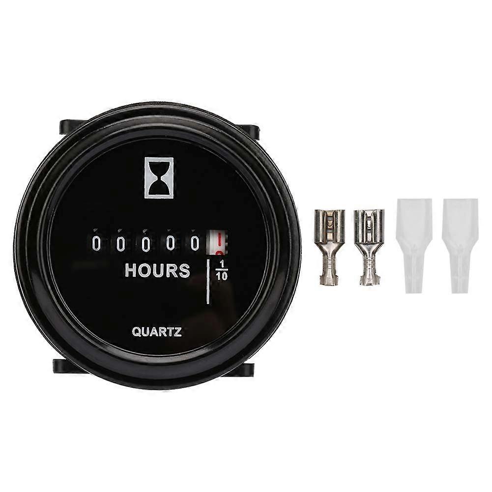 6-80V AC/DC 99999.9 Hours Quartz Hour Meter for Engine Generator Time Counting