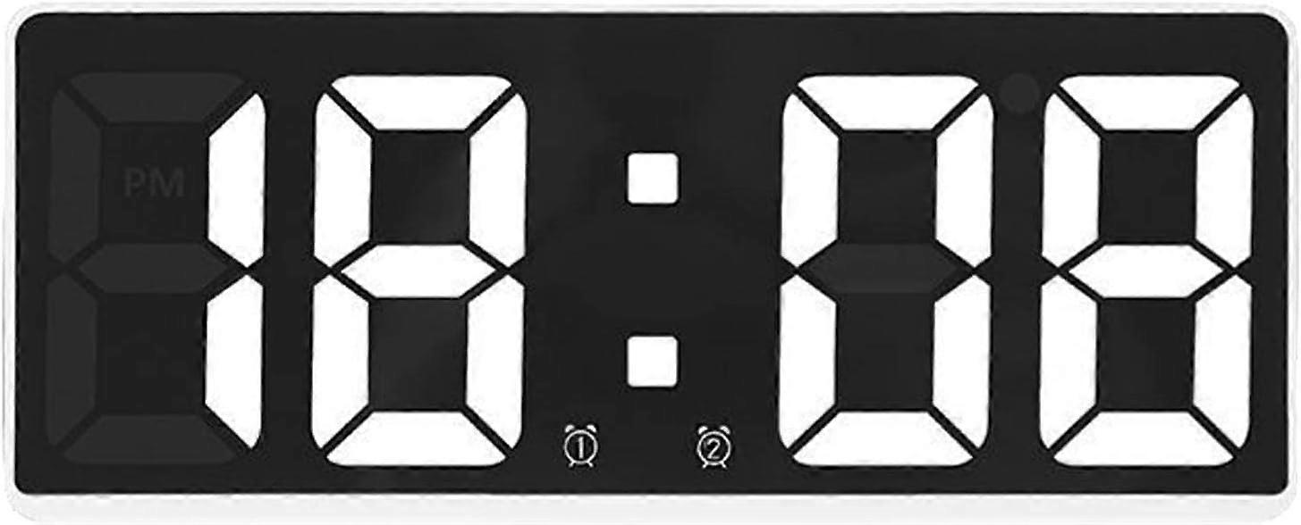 Bedroom digital alarm clock with temperature control