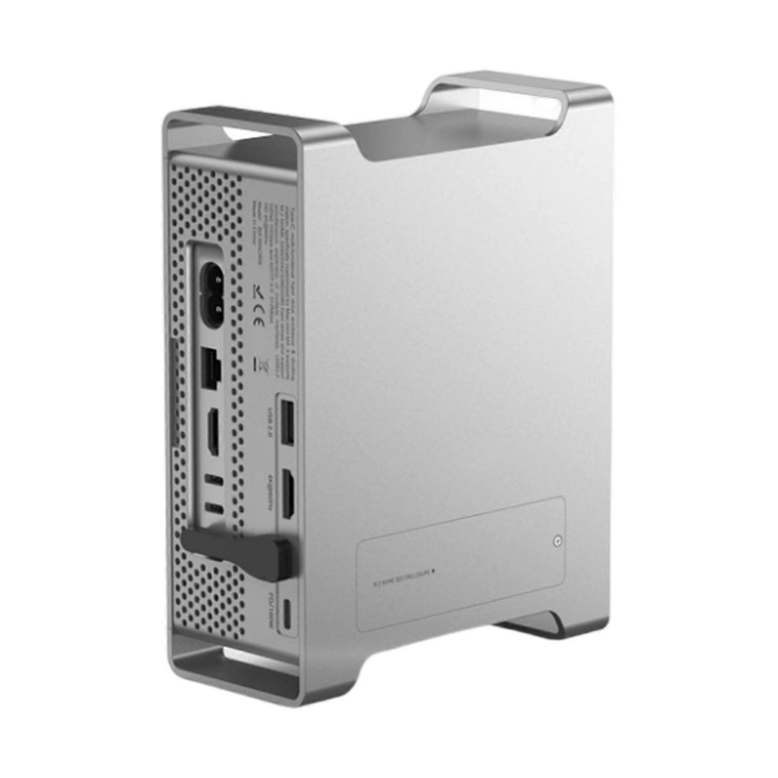 Slim Profile USB C NVMe Enclosure for Computers Enables 10Gbps File Transfers Without Driver Installation Multicolor