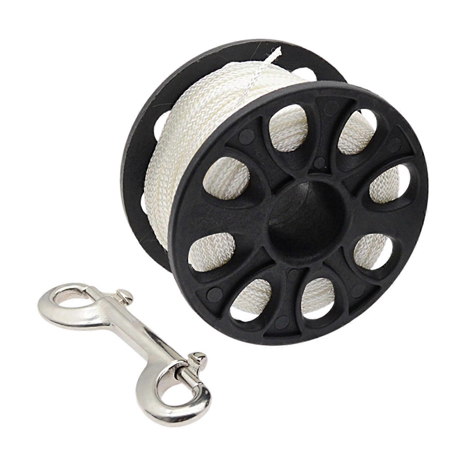 High Visibilities Nylon Diving Reel Professional Underwater Line Spool with Rusts Resistant Stainless Steels Component  50M