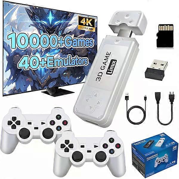 Console de jeux rétro Y6, dernier modèle 2025 : 10 000 jeux, plus de 40 simulateurs, sortie 4K HD, système d’exploitation Emuelec 4.3, Plug and Play YC