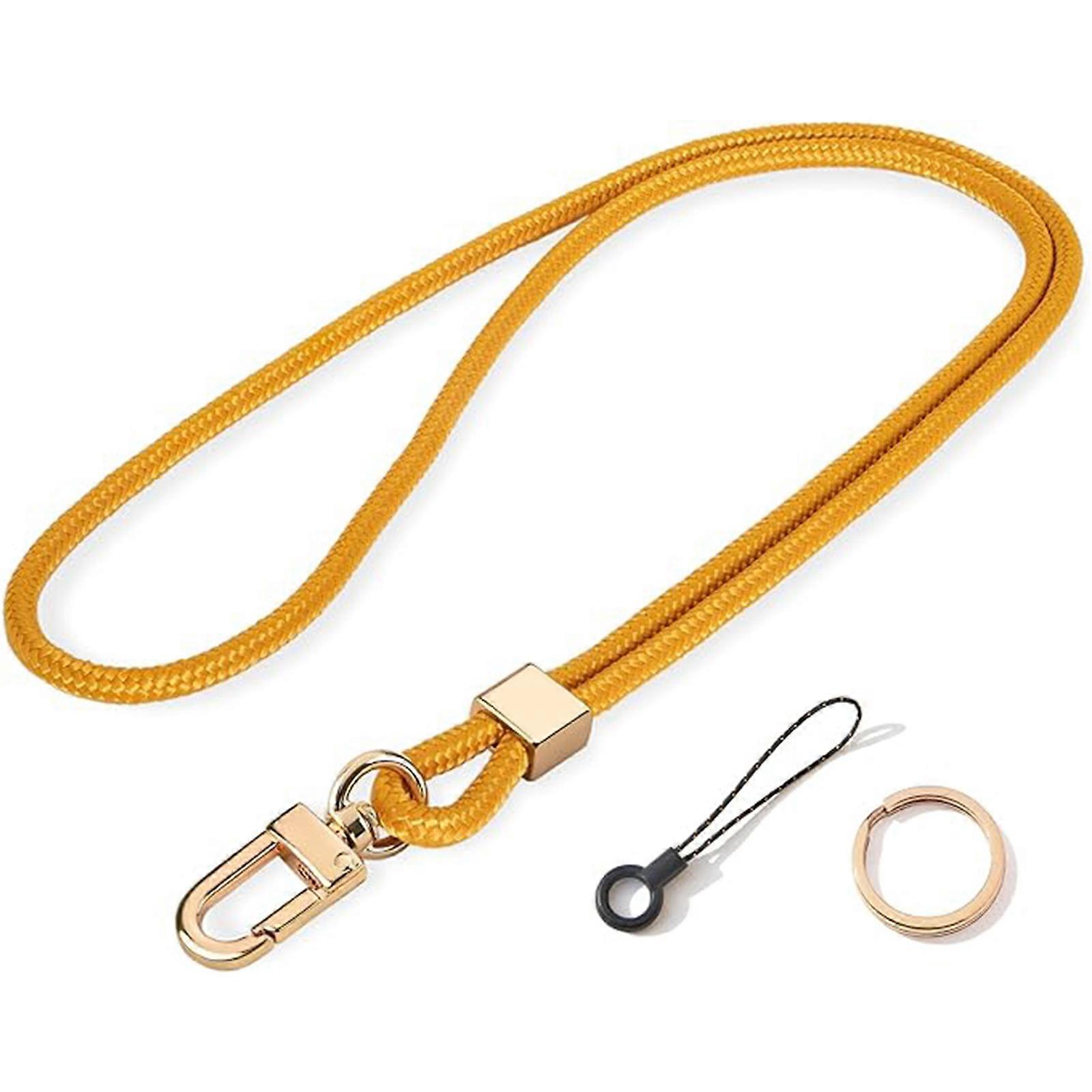 Phone Lanyard Tether Adjustable Crossbody Shoulder Card Neck Cord String Strap Comfortable Belt For Easy Carry Daily Use  orange