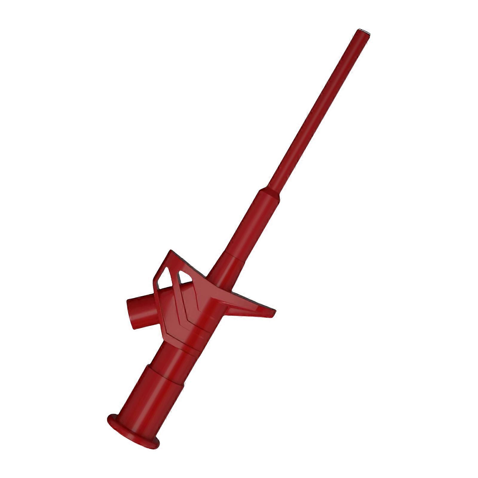 Easy To Use High Compatibility Flexible Test Clip With 4mm Socket For Educational Electronic Repairs And Laboratory Use  Red