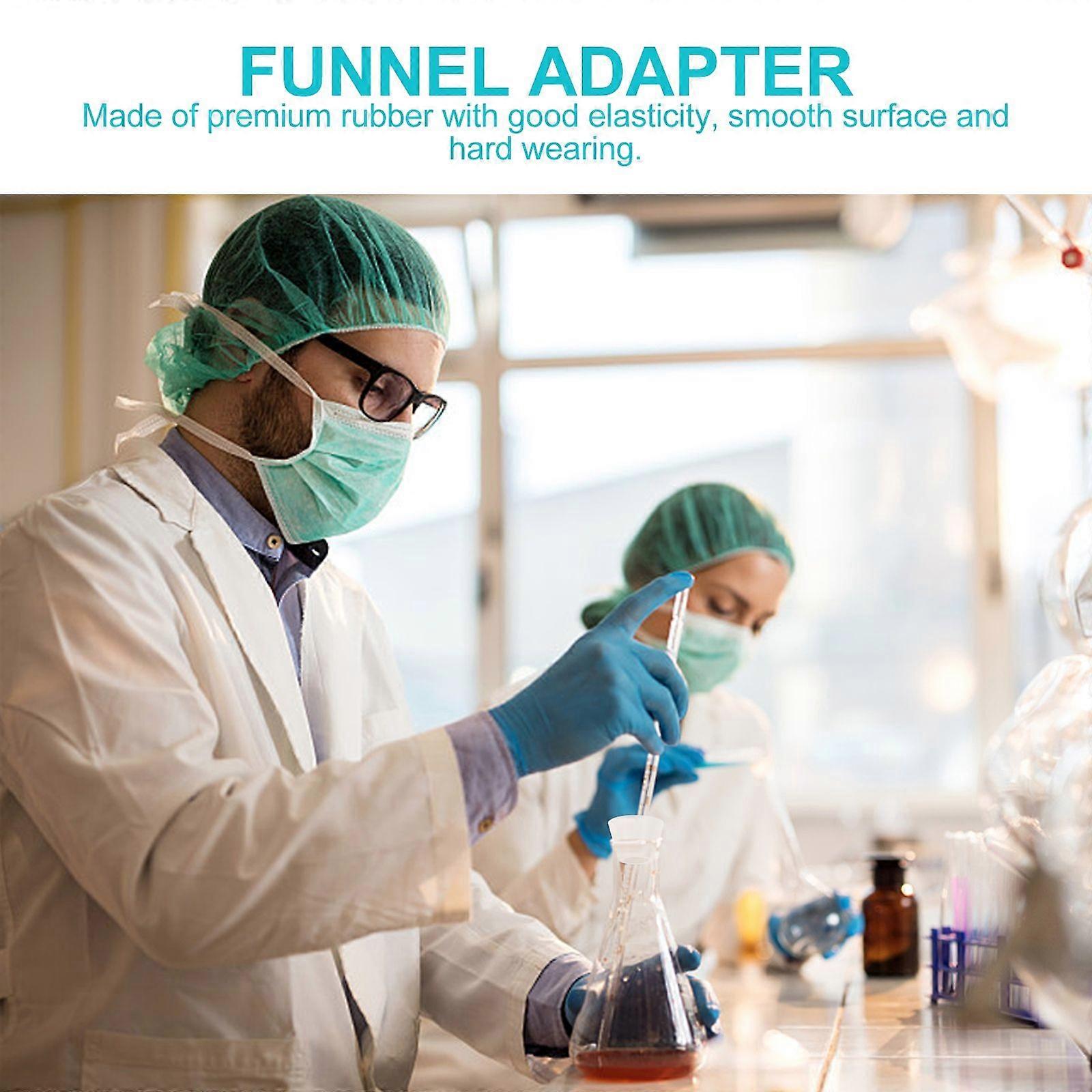 1 Set Buchner Funnel Flask Adapter Set Rubber Tapered Collar Filter Adapter Set