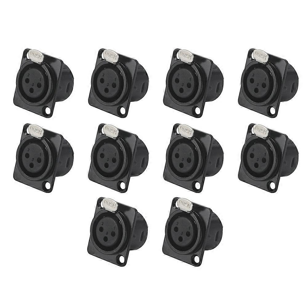 Type D Plug to Socket 3pin XLR Socket Adapter Connector
