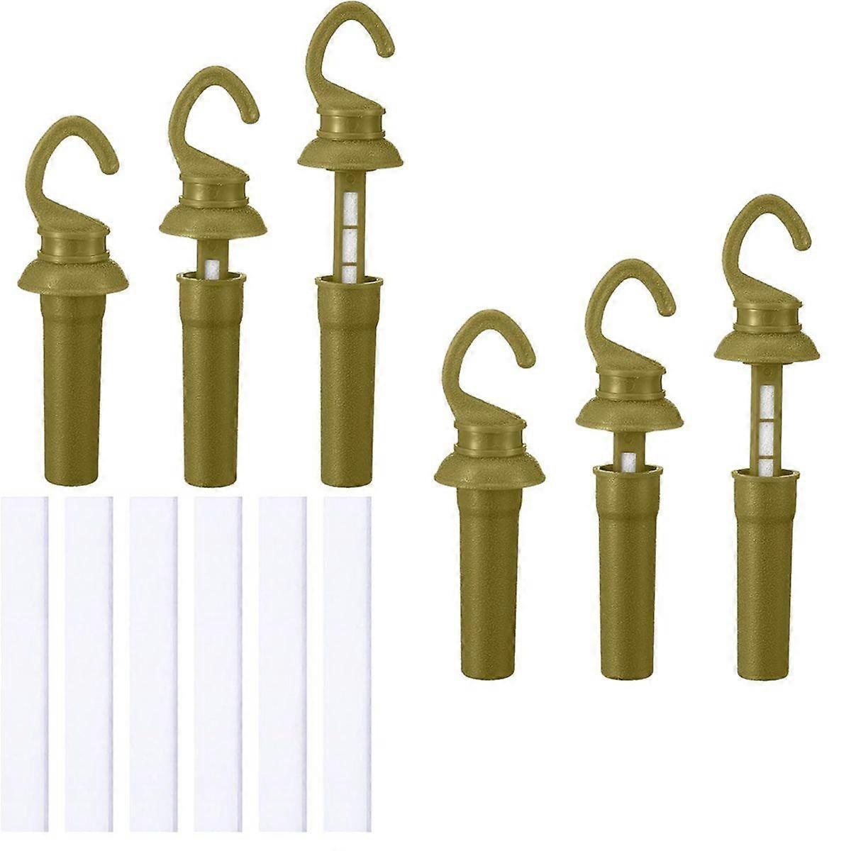 6 Pcs Leak Proof Drop Wick with Replacement Felts Air Tight Scent Dispenser with Rain Protection Gre