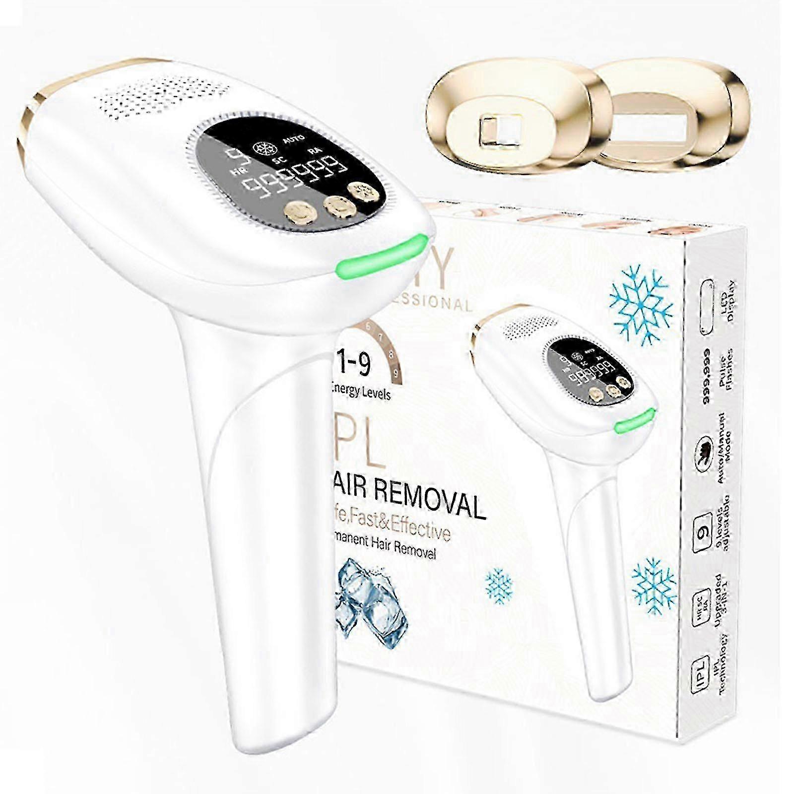 2025 IPL Laser Hair Removal Machine with Replaceable Heads and Ice Spot Feature (Euro Plug)