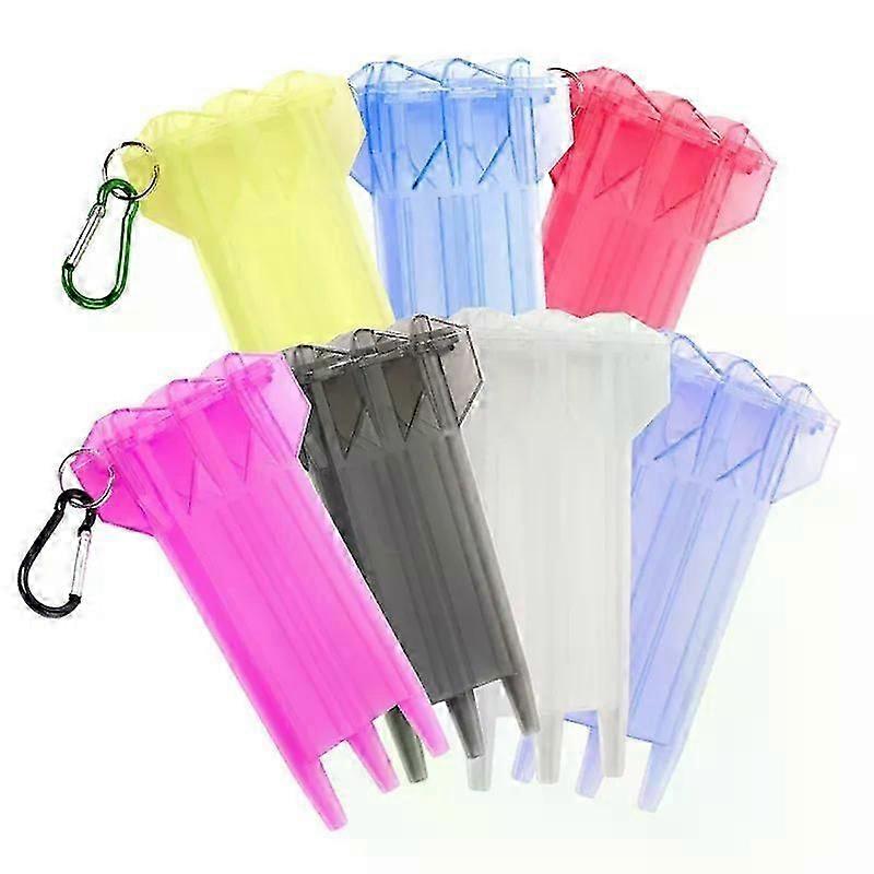 1 Stück Dart Box Kunststoff Dart Case für professionelle Dart Spieler Soft Tips Darts Zubehör 10 Farben verfügbar