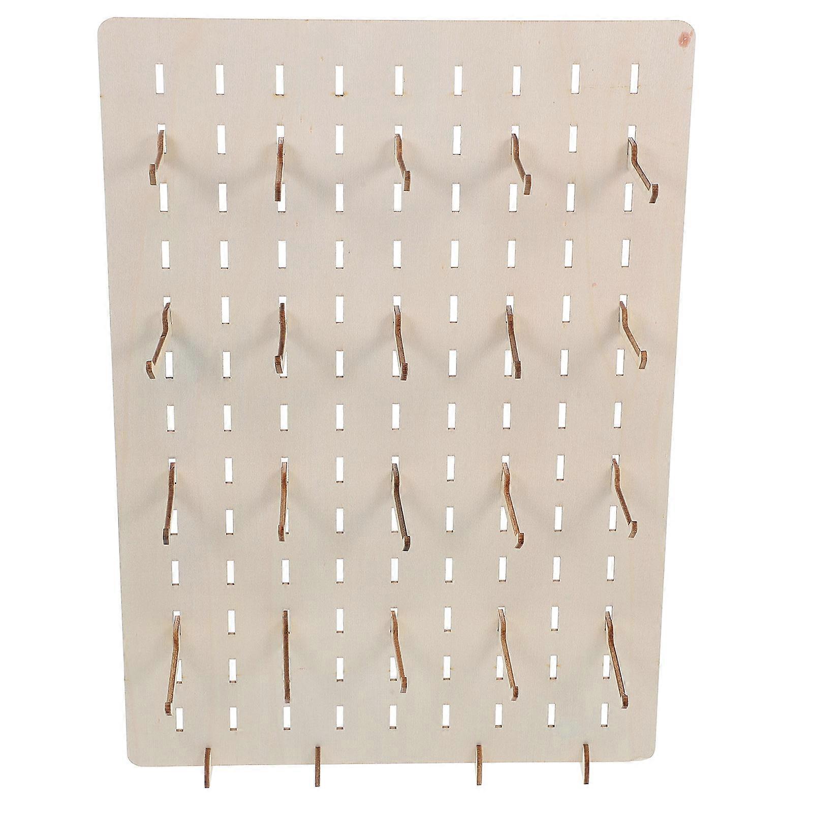 Wooden Jewelry Display Stand for Pegboard Jewelry Display 1Set Holder