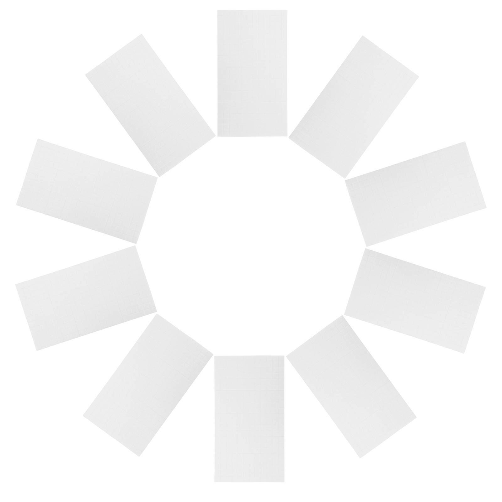 Double Sided Self Adhesive Dots Foam Mounts Model Making Fixing Supplies White 0.60X0.60X0.20CM 10 Sheets