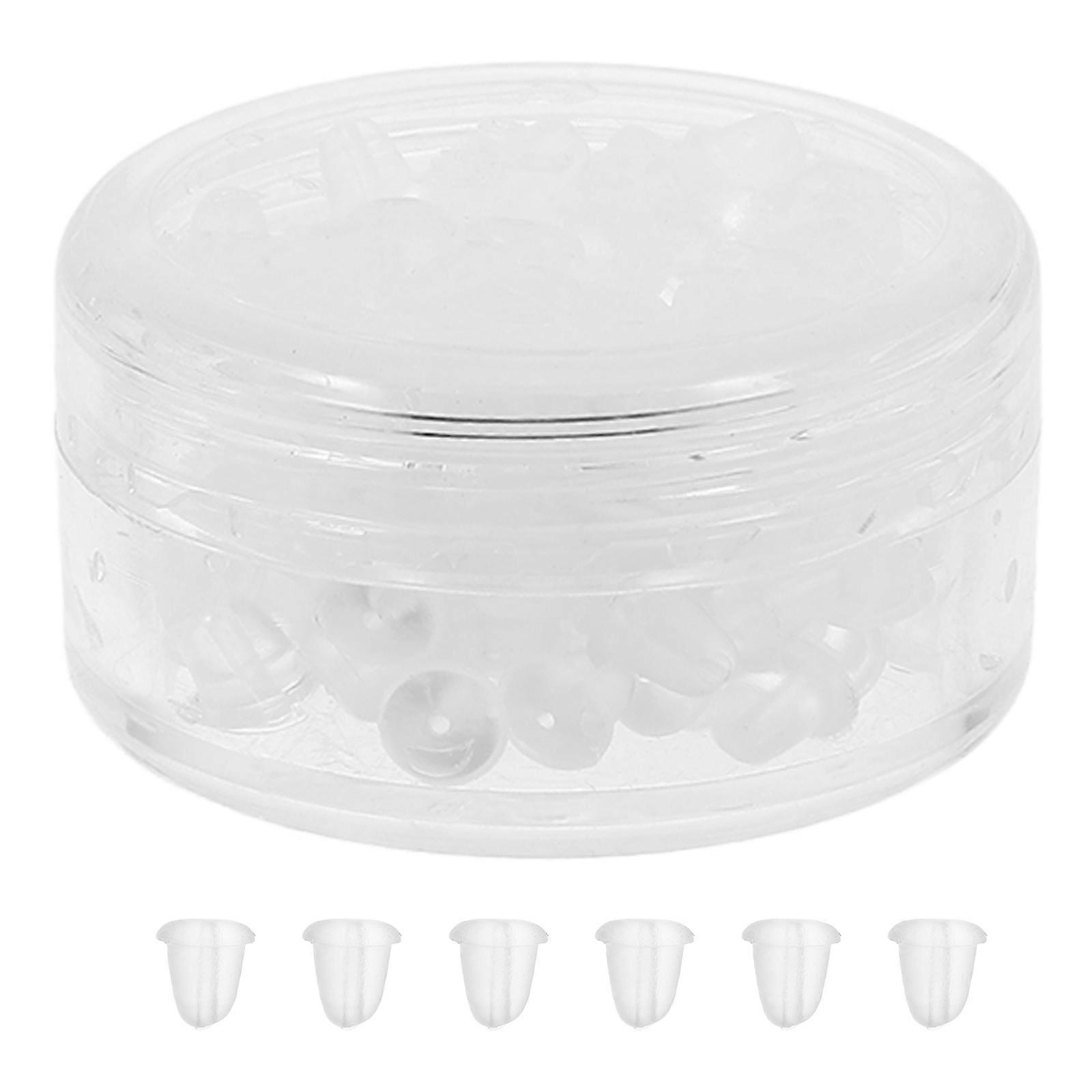 MLINS 100pcs Earring Backs for Studs Locking Secure Jewelry Accessories Silicone Backings